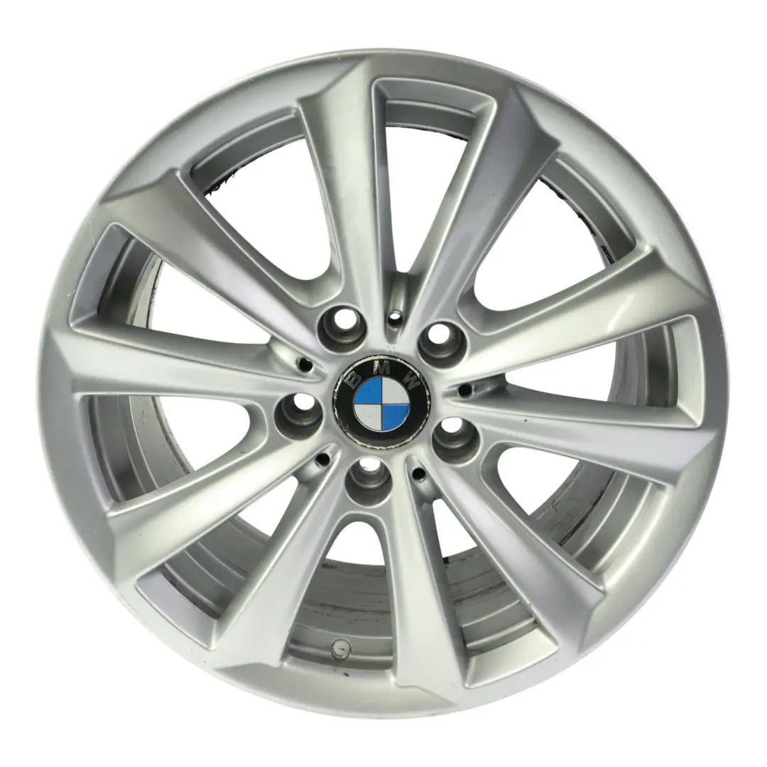 BMW F10 F11 F12 Silver Alloy Wheel Rim 17" V Spoke 236 8J ET:30 - SKU 6780720-SL3 - Numéro de pièce 6780720