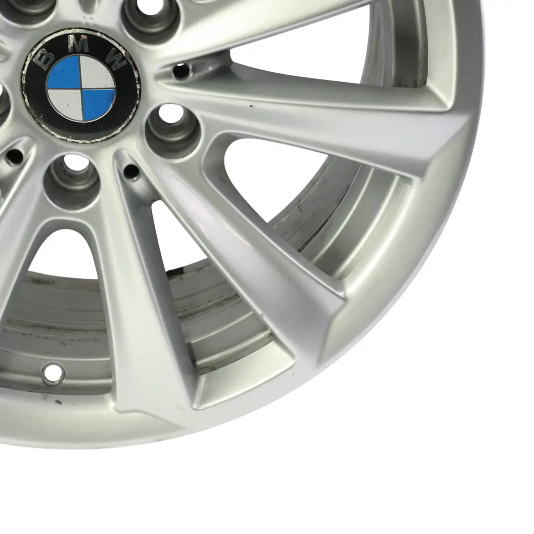 BMW F10 F11 F12 Silver Alloy Wheel Rim 17" V Spoke 236 8J ET:30 - SKU 6780720-SL3 - Numéro de pièce 6780720