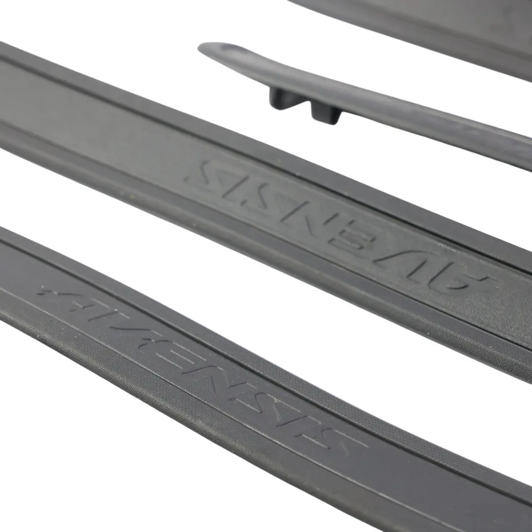 Mk3 Door Entrance Trim Strip Front Rear Left Right N/O/S SET to Toyota Avensis T270 with Part number 6791205040 Toyota Avensis T270 Mk3 Door Entrance Trim Strip Front Rear Left Right N/O/S SET - SKU RHD-6791205040 - Part number 6791205040
