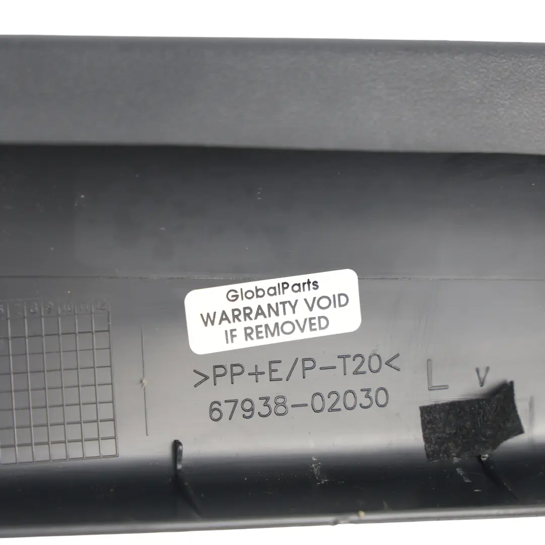 Toyota Auris E15 Tailgate Trim Cover Panel Rear Left N/S Side Grey - SKU 6793802030B1 - Part number 6793802030B1