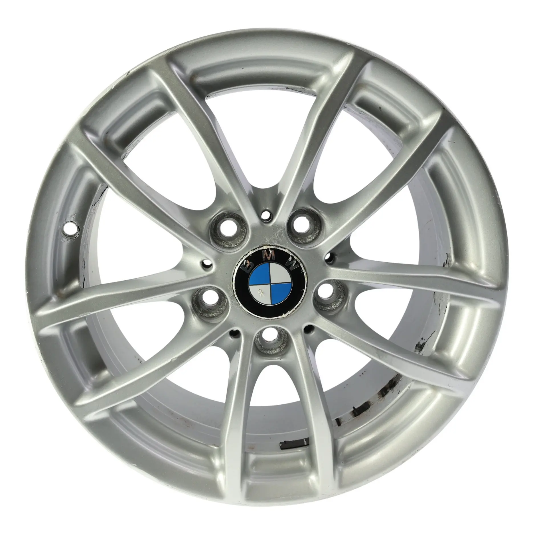 BMW F20 F21 F22 F23 Wheel Rim Alloy Silver 16" 7J ET:40 V-Spoke 378 6796202
