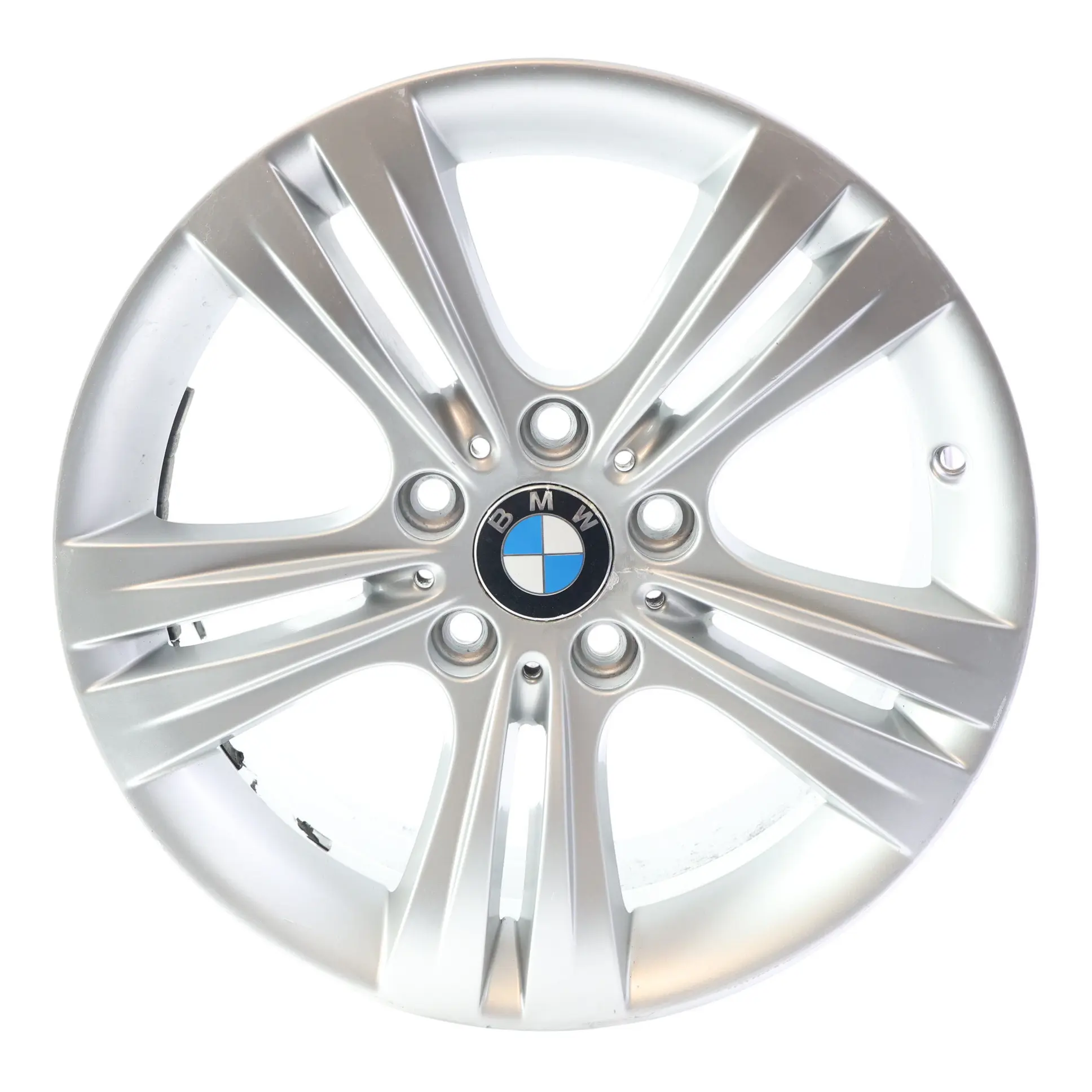 BMW F30 F31 F32 Silver Alloy Wheel Rim 17" Double Spoke 392 ET:37 7,5J 6796239