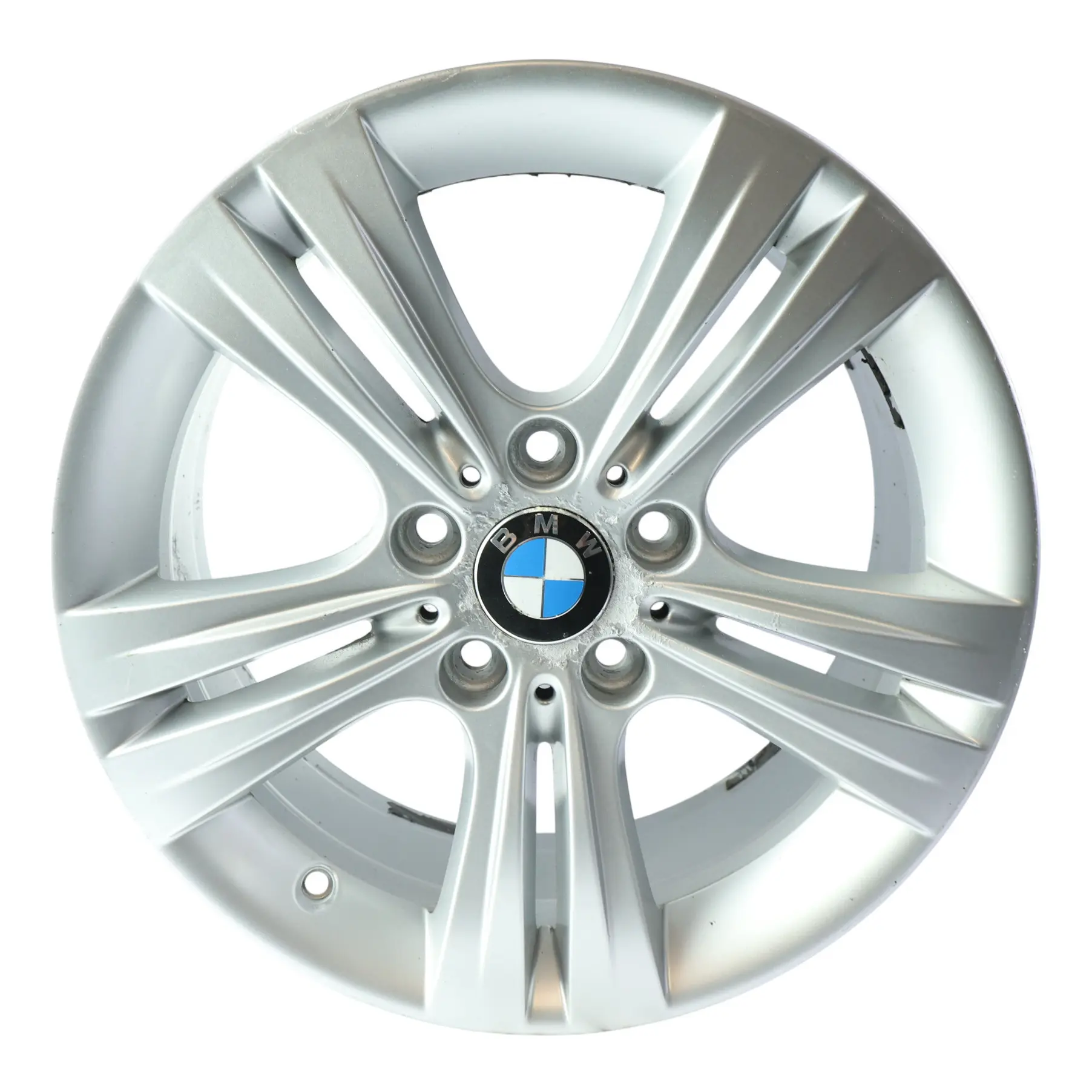 BMW F30 F31 F32 Silver Alloy Wheel Rim 17" Double Spoke 392 ET:37 7,5J 6796239