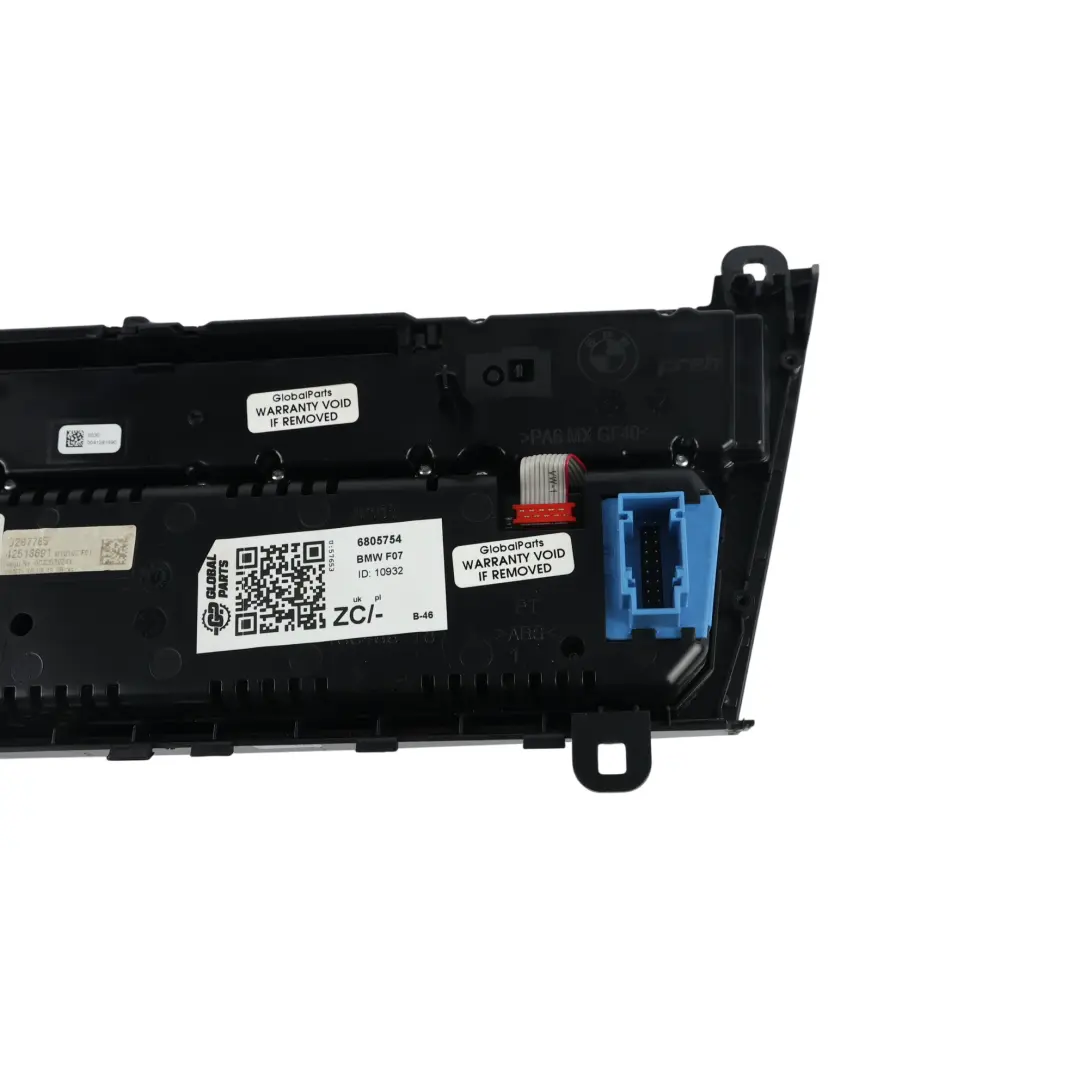 BMW F07 GT LCI Panel Klimatyzacji Radia Podgrzewania Foteli - SKU 6805754 - Numer Części 6805754