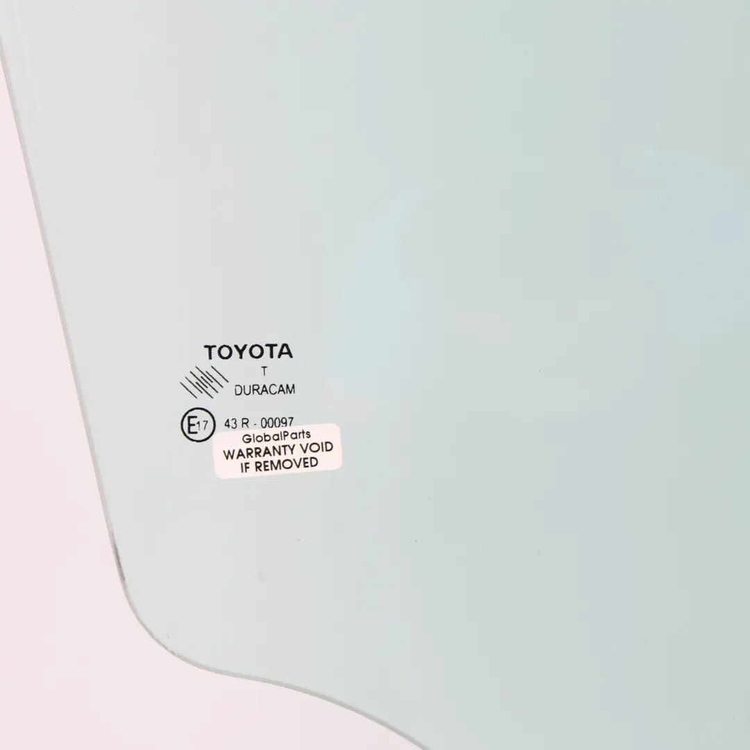 Front Door Glass Green Right O/S to Toyota Verso R2 with Part number 681010F020 Toyota Verso R2 Front Door Glass Green Right O/S - SKU 681010F020 - Part number 681010F020