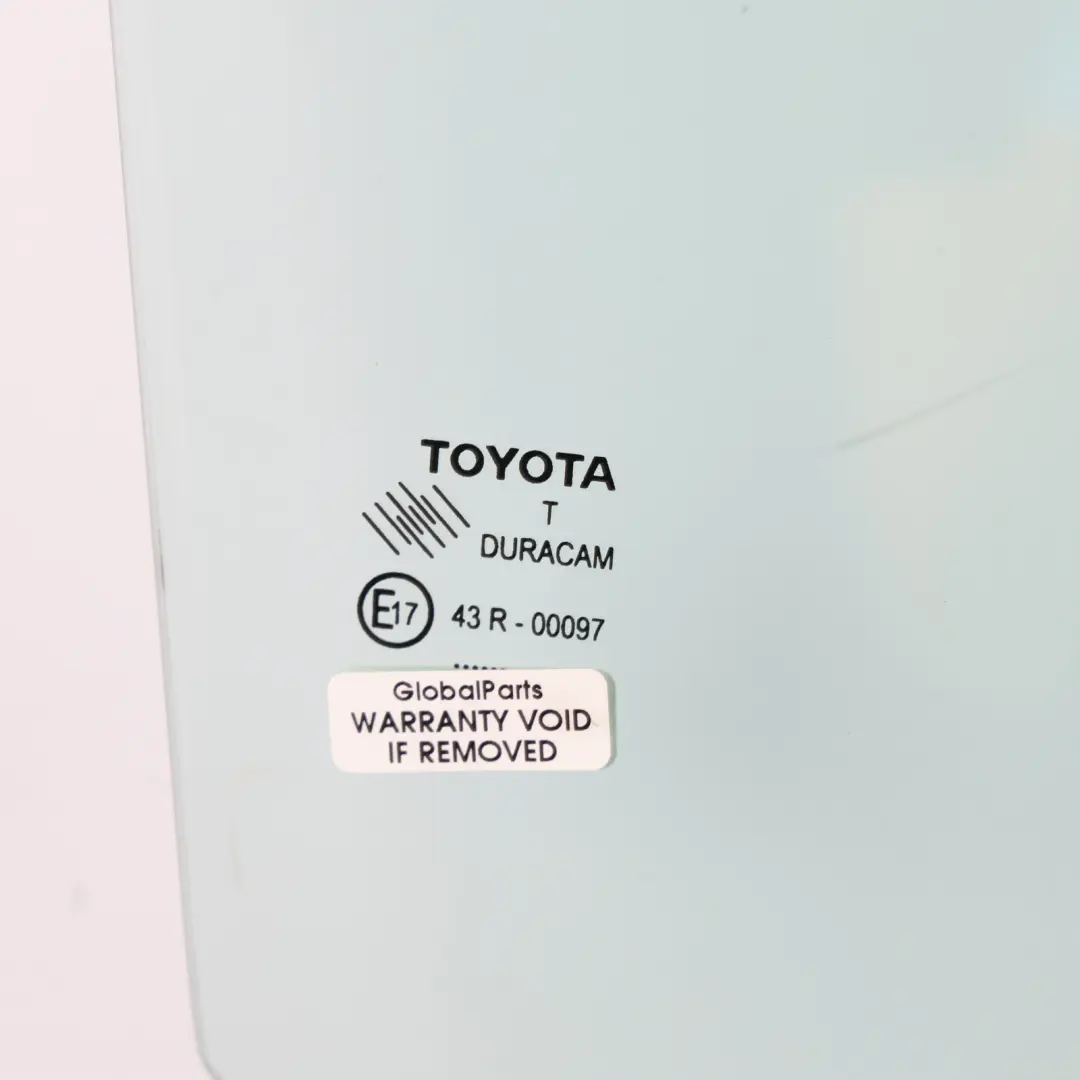 Driver Side Door Window Glass Right O/S 68103-0F030 to Toyota Verso R2 Rear with Part number 681030F030 Toyota Verso R2 Rear Driver Side Door Window Glass Right O/S 68103-0F030 - SKU 681030F030 - Part number 681030F030