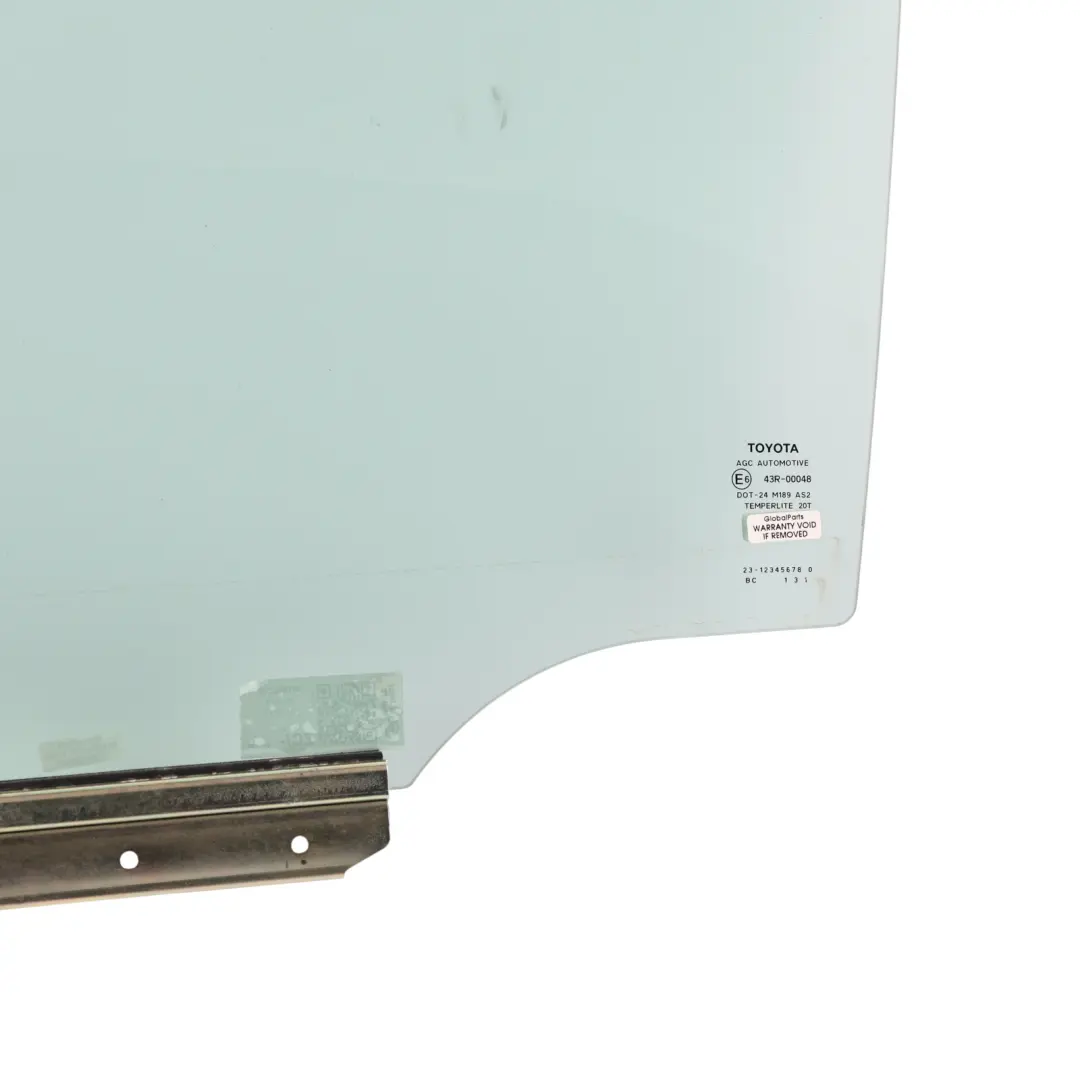 Toyota Auris E15 Rear Door Window Glass Glazing Left N/S AS2 Green - SKU 6810402200 - Part number 6810402200