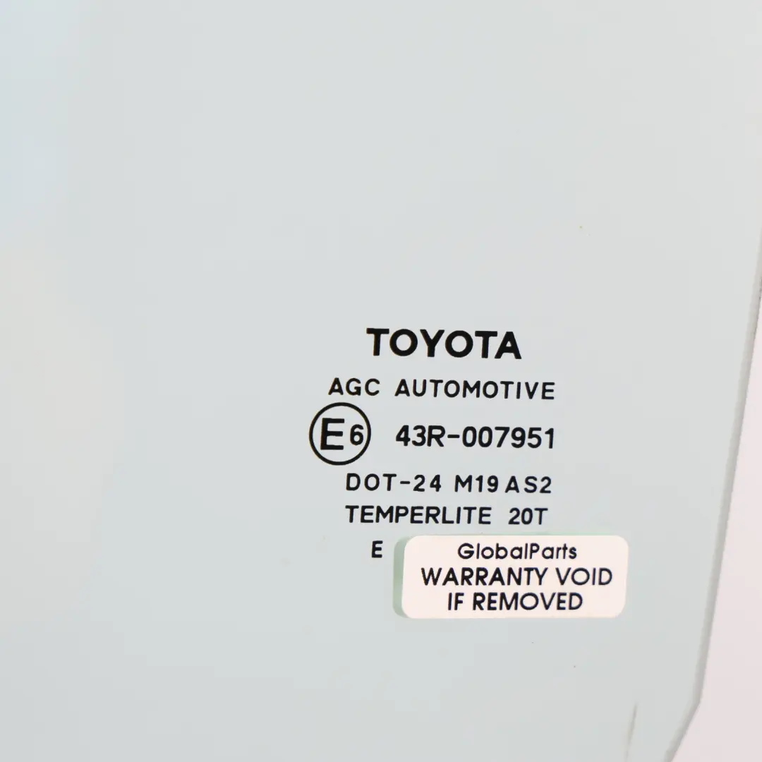 Toyota Yaris P9 Front Door Window Glass Glazing Green Left N/S - SKU 681200D072 - Part number 681200D072