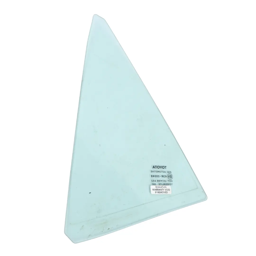 Toyota Auris E15 Mk1 Rear Quarter Glass Right O/S - SKU 6812302170 - Part number 6812302170