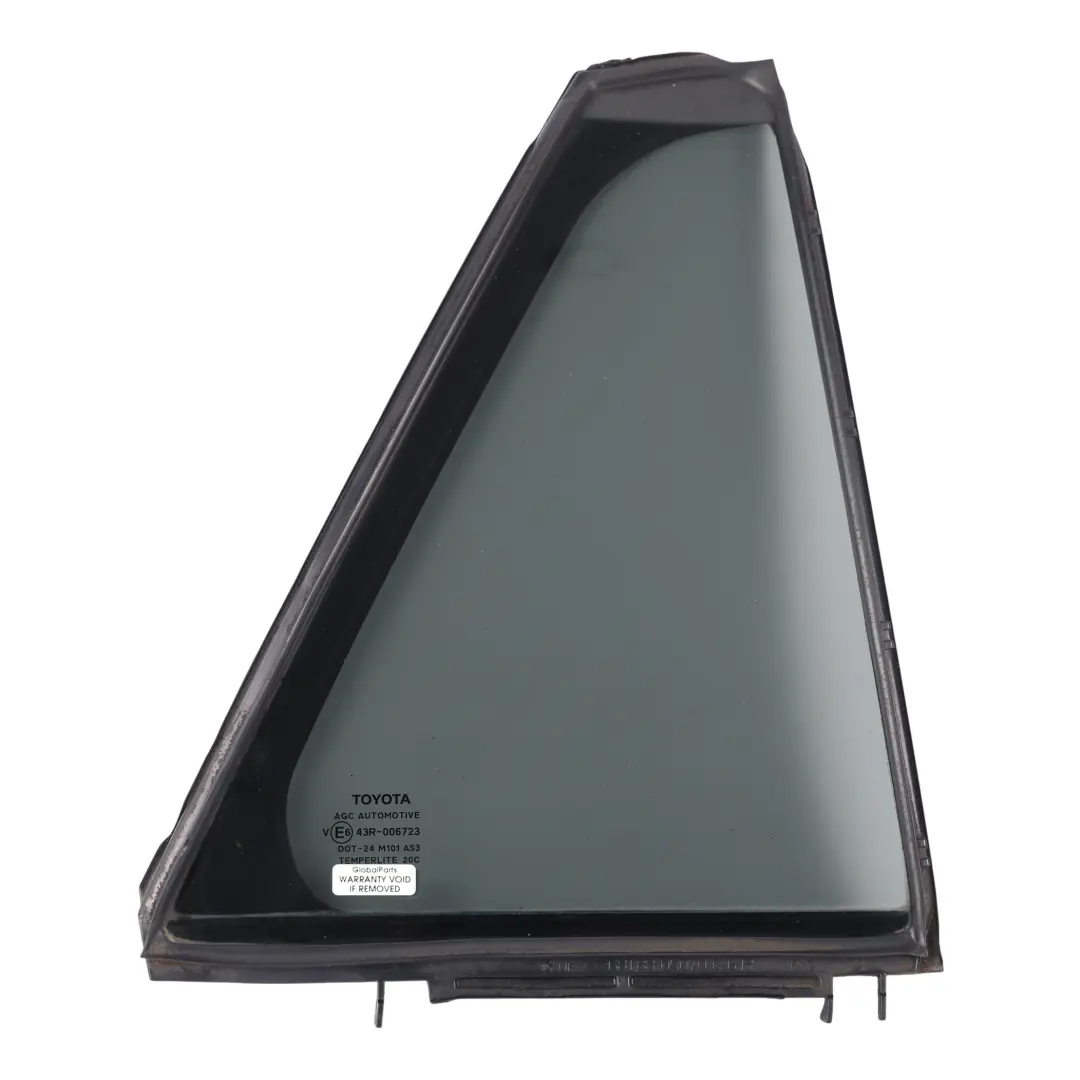 Quarter Window Glass Right O/S AS3 Dark to Toyota Avensis T270 Rear with Part number 6812305110 Toyota Avensis T270 Rear Quarter Window Glass Right O/S AS3 Dark - SKU 6812305110 - Part number 6812305110