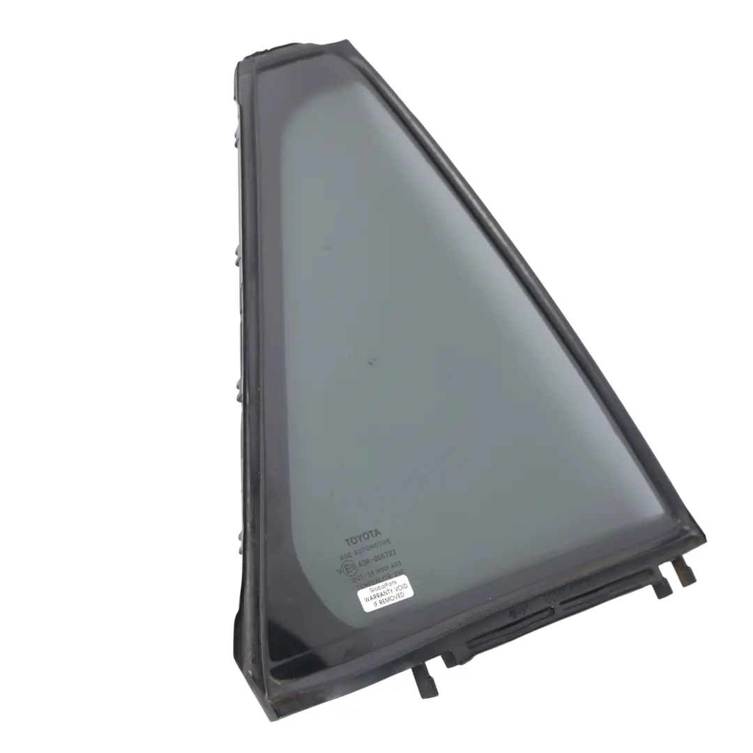 Quarter Window Glass Right O/S AS3 Dark to Toyota Avensis T270 Rear with Part number 6812305110 Toyota Avensis T270 Rear Quarter Window Glass Right O/S AS3 Dark - SKU 6812305110 - Part number 6812305110
