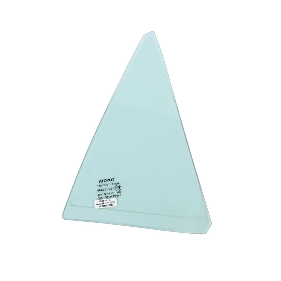 Vitre Custode Arrière Gauche pour Toyota Auris E15 à propos du numéro de pièce 6812402170 Toyota Auris E15 Vitre Custode Arrière Gauche - SKU 6812402170 - Numéro de pièce 6812402170