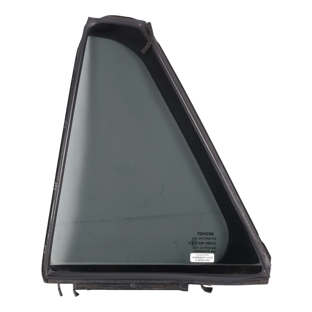 Luna Lateral Trasera Izquierda Oscura AS3 para Toyota Avensis T270 con número de pieza 6812405110 Toyota Avensis T270 Luna Lateral Trasera Izquierda Oscura AS3 - SKU 6812405110 - Número de pieza 6812405110