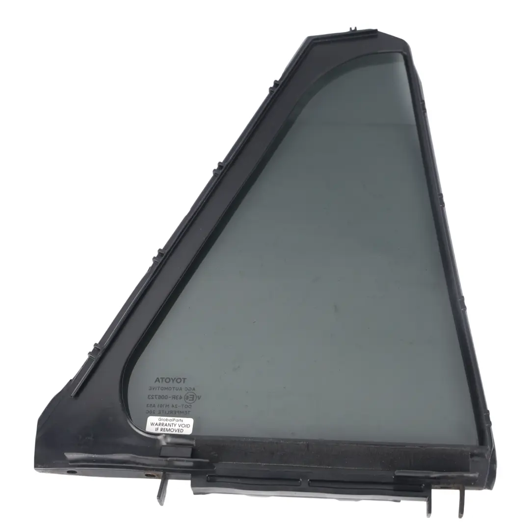 Luna Lateral Trasera Izquierda Oscura AS3 para Toyota Avensis T270 con número de pieza 6812405110 Toyota Avensis T270 Luna Lateral Trasera Izquierda Oscura AS3 - SKU 6812405110 - Número de pieza 6812405110