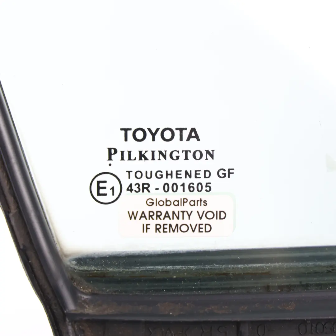 Toyota Avensis T270 Front Quarter Glass Right O/S Toughened - SKU 6812505010 - Part number 6812505010