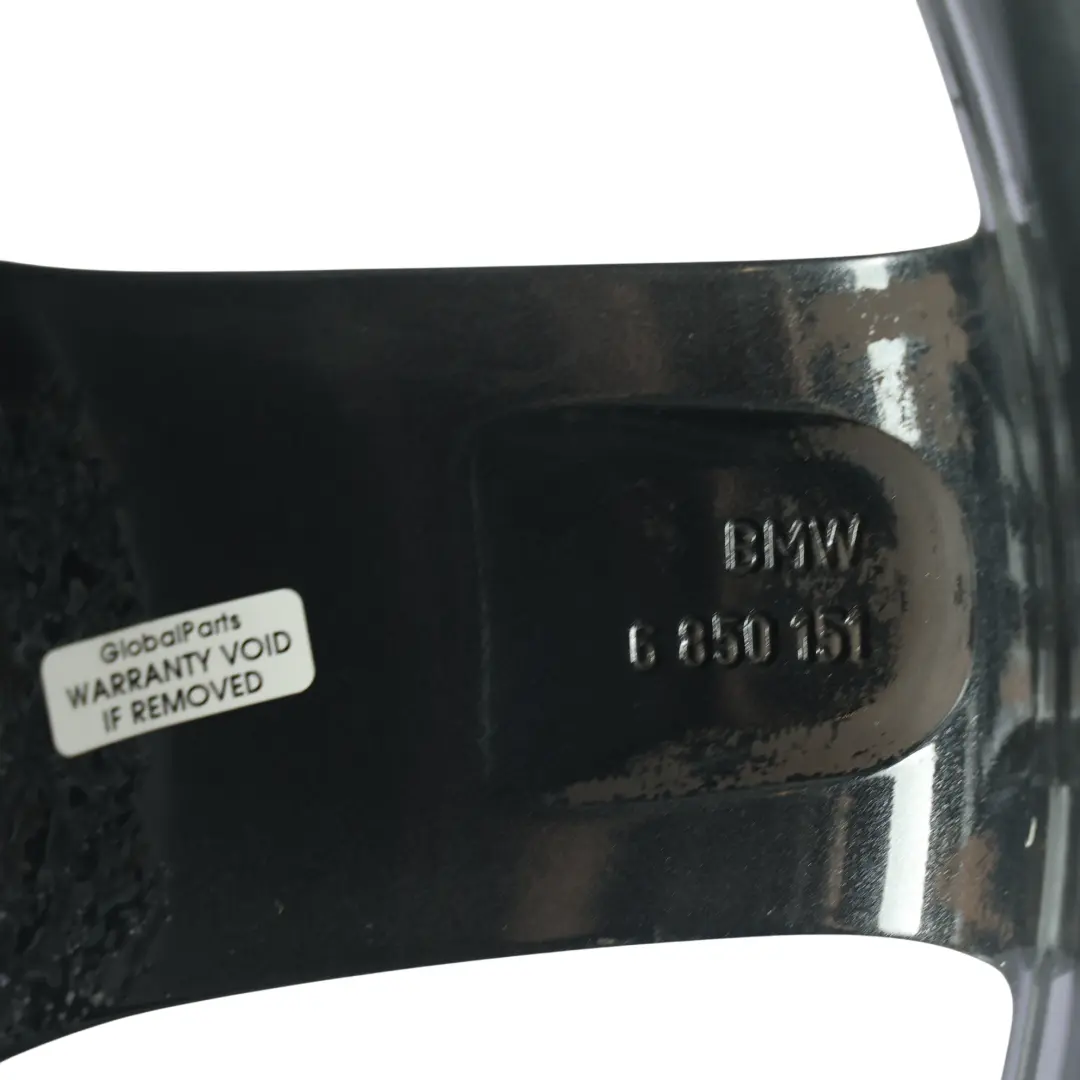 BMW F20 F21 Llanta de Aleacion Negra 17" Radio Estrella 379 7,5J ET:43 - SKU 6850151-1 - Número de pieza 6850151