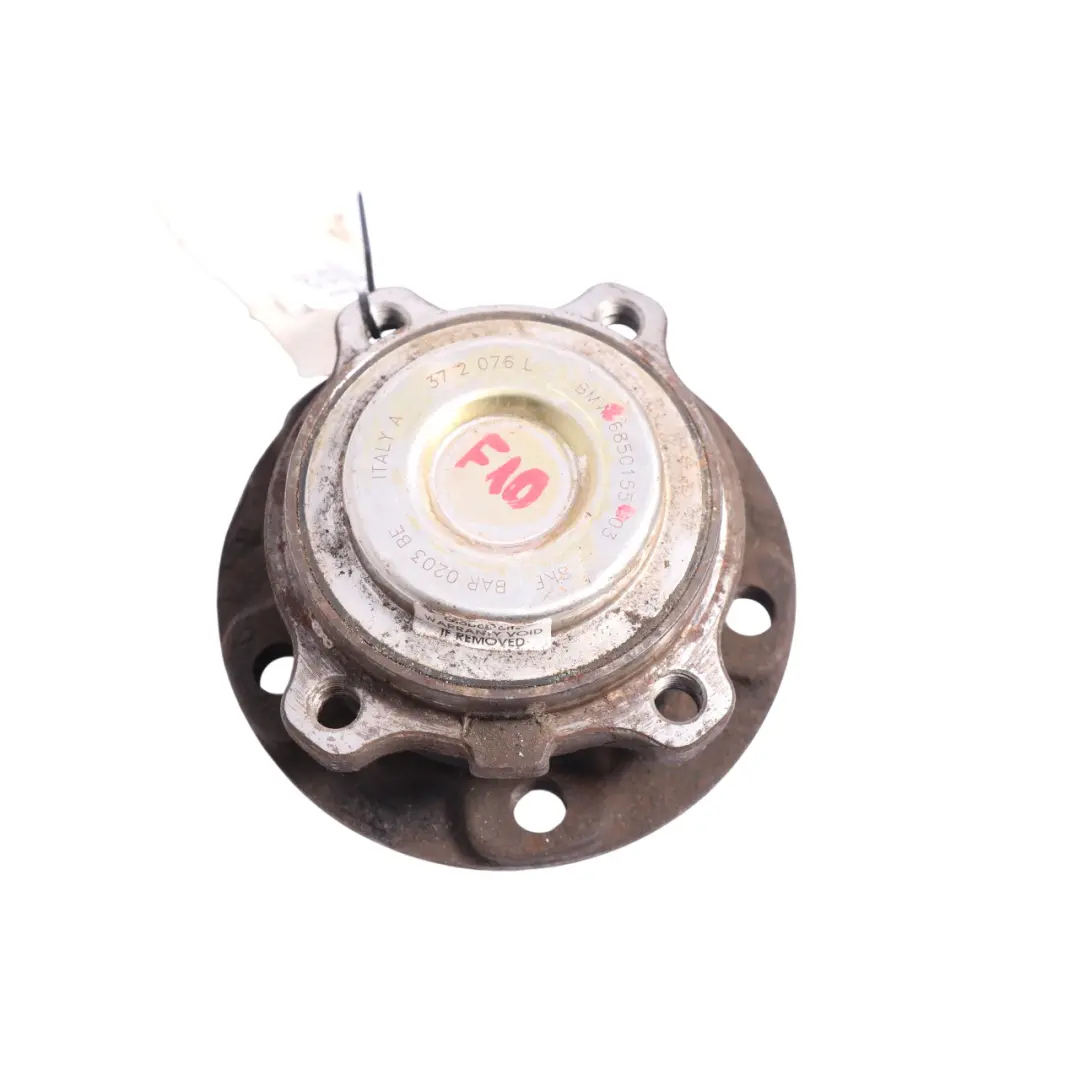 Hub Bearing Front Axle Suspension Flange Left Right N/O/S to BMW F10 Wheel with Part number 6850155 BMW F10 Wheel Hub Bearing Front Axle Suspension Flange Left Right N/O/S - SKU 6850155 - Part number 6850155
