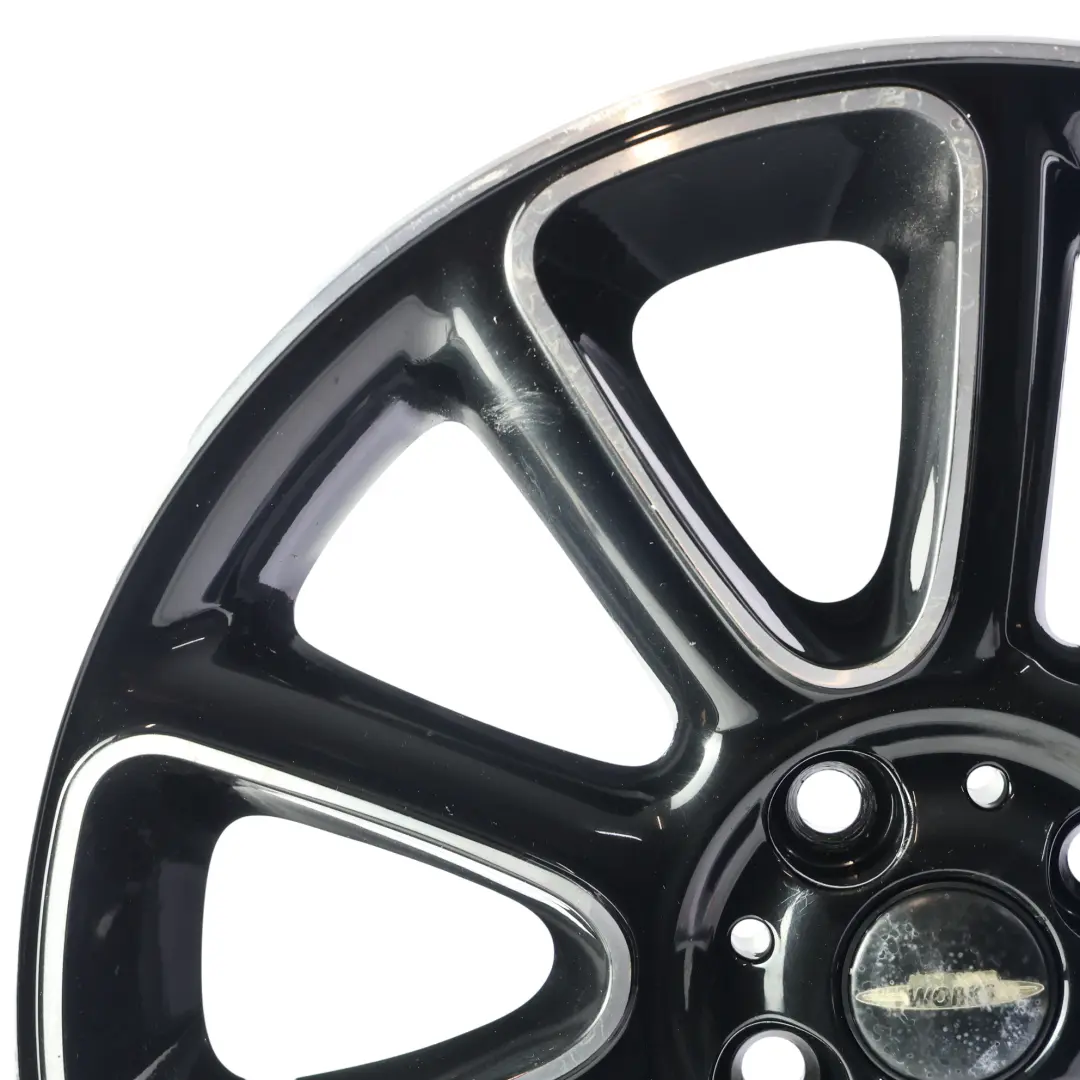 Llanta de aleación negra 17" ET:48 7J para Mini Cooper R55 R56 R57 con número de pieza 6850504 Mini Cooper R55 R56 R57 Llanta de aleación negra 17" ET:48 7J - SKU 6850504-1 - Número de pieza 6850504