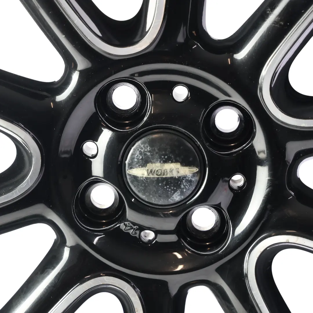 Llanta de aleación negra 17" ET:48 7J para Mini Cooper R55 R56 R57 con número de pieza 6850504 Mini Cooper R55 R56 R57 Llanta de aleación negra 17" ET:48 7J - SKU 6850504-1 - Número de pieza 6850504