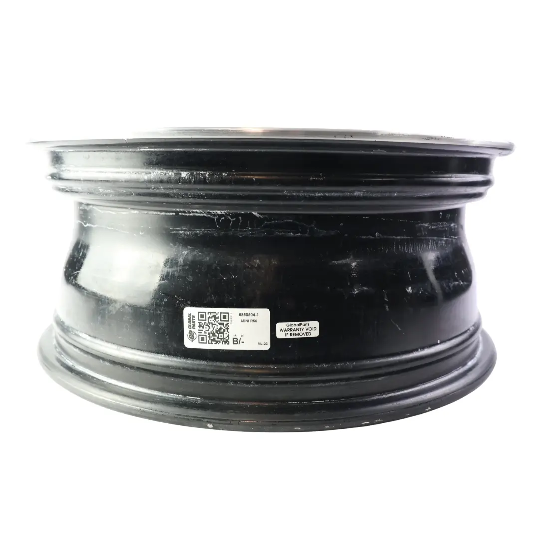 Llanta de aleación negra 17" ET:48 7J para Mini Cooper R55 R56 R57 con número de pieza 6850504 Mini Cooper R55 R56 R57 Llanta de aleación negra 17" ET:48 7J - SKU 6850504-1 - Número de pieza 6850504
