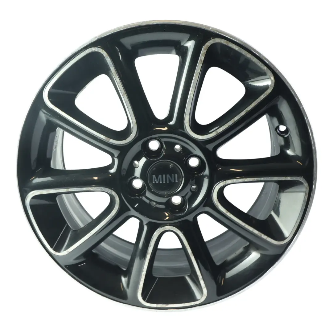 Alloy Wheel Rim Black 17" ET:48 7J Sandblast Turned 132 to Mini R55 R56 R57 with Part number 6850504 Mini R55 R56 R57 Alloy Wheel Rim Black 17" ET:48 7J Sandblast Turned 132 - SKU 6850504-4 - Part number 6850504