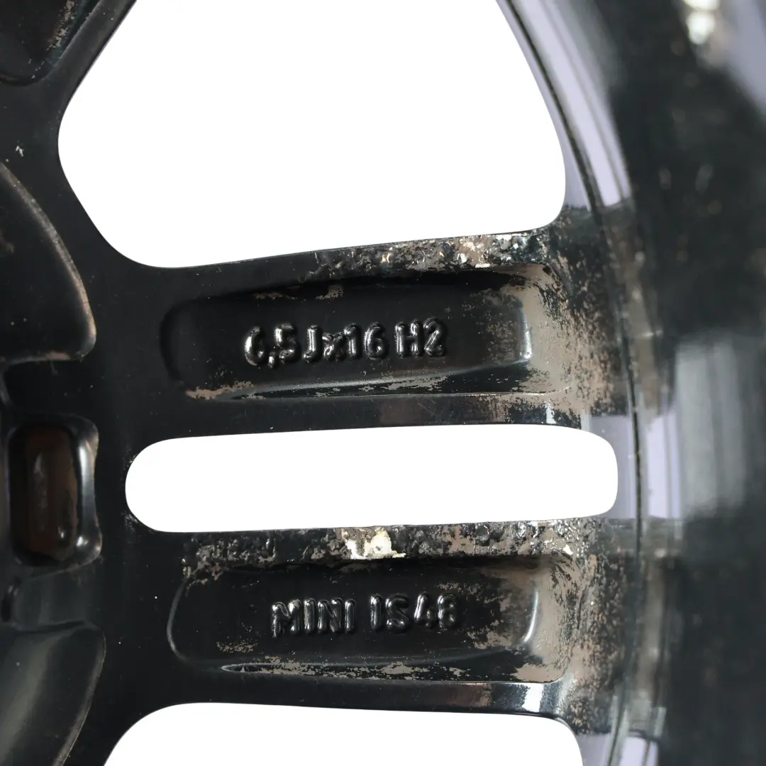Llanta De Aleación Negra 16" 6,5J 6-Star Twin Spoke 119 para Mini Cooper R55 R56 R57 con número de pieza 6856969 Mini Cooper R55 R56 R57 Llanta De Aleación Negra 16" 6,5J 6-Star Twin Spoke 119 - SKU 6856969-BLK2 - Número de pieza 6856969