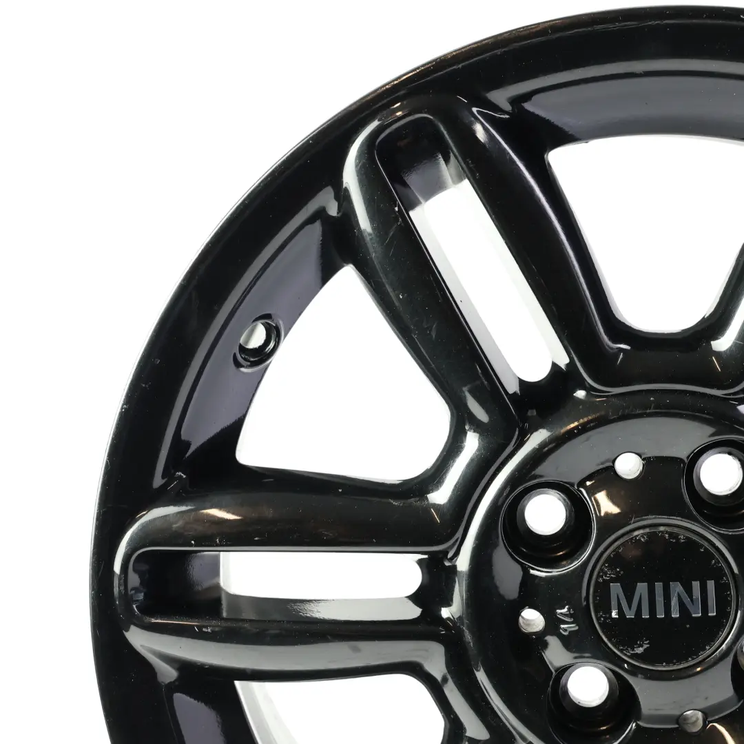 Alloy Rim 16" 6,5J 6-Star Twin Spoke 119 to Mini Cooper R55 R56 R57 Black Wheel with Part number 6856969 Mini Cooper R55 R56 R57 Black Wheel Alloy Rim 16" 6,5J 6-Star Twin Spoke 119 - SKU 6856969-BLK4 - Part number 6856969