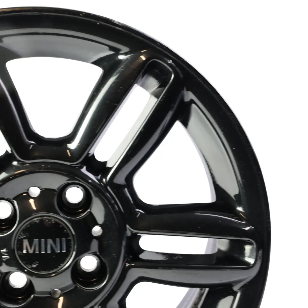 Mini Cooper R55 R56 R57 Black Wheel Alloy Rim 16" 6,5J 6-Star Twin Spoke 119 - SKU 6856969-BLK4 - Part number 6856969