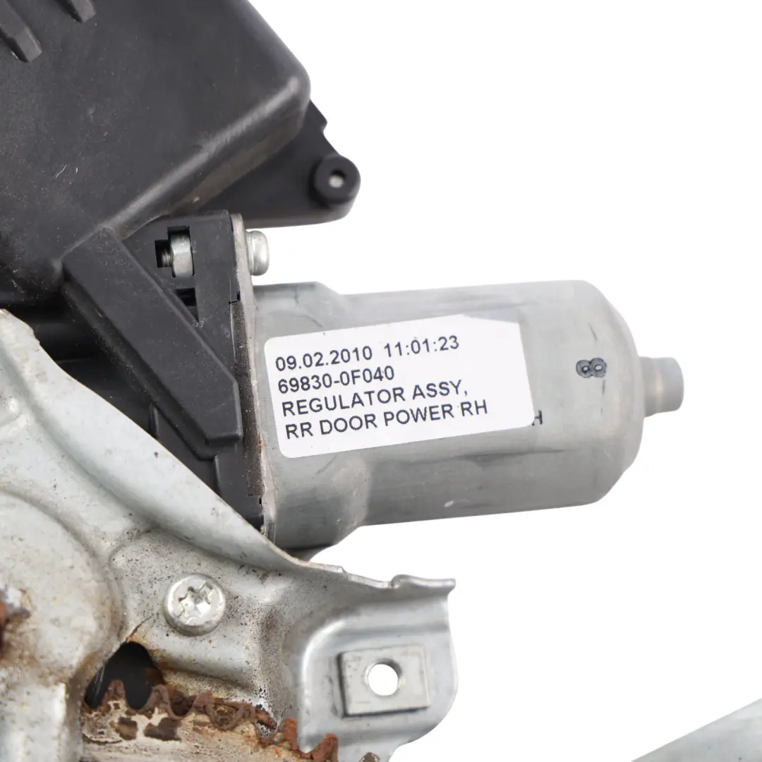 Mk2 Window Lifter Regulator Motor Rear Right O/S 69830-0F040 to Toyota Verso with Part number 698300F040 Toyota Verso Mk2 Window Lifter Regulator Motor Rear Right O/S 69830-0F040 - SKU 698300F040 - Part number 698300F040