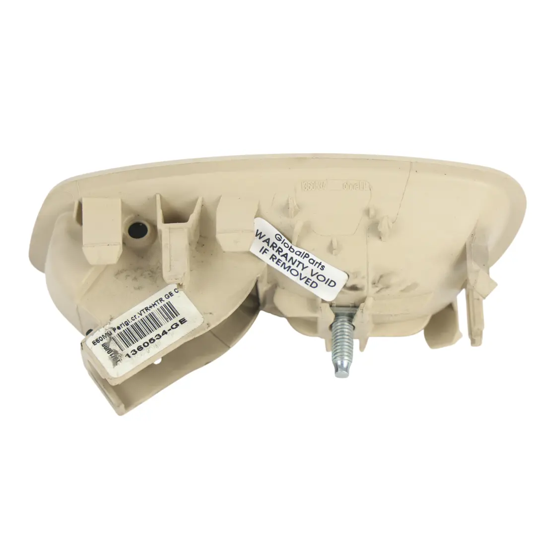 Poignée Porte Intérieure Droite Crème Beige Garniture pour BMW E60 LCI à propos du numéro de pièce 6983740 BMW E60 LCI Poignée Porte Intérieure Droite Crème Beige Garniture - SKU 6983740 - Numéro de pièce 6983740