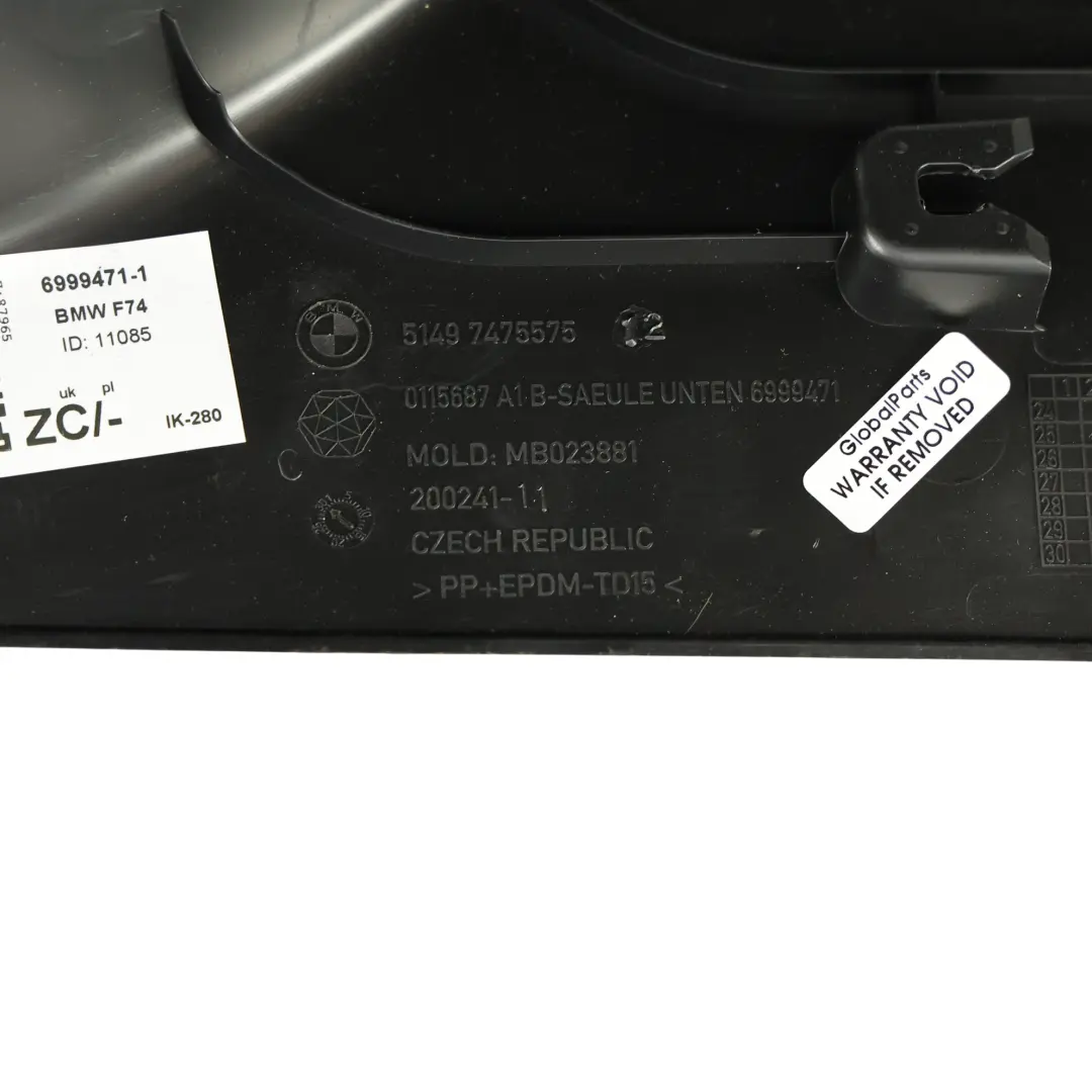 BMW F44 F74 B-Pillar Column Cover Lower Trim Panel Left N/S Black - SKU 6999471-1 - Part number 6999471