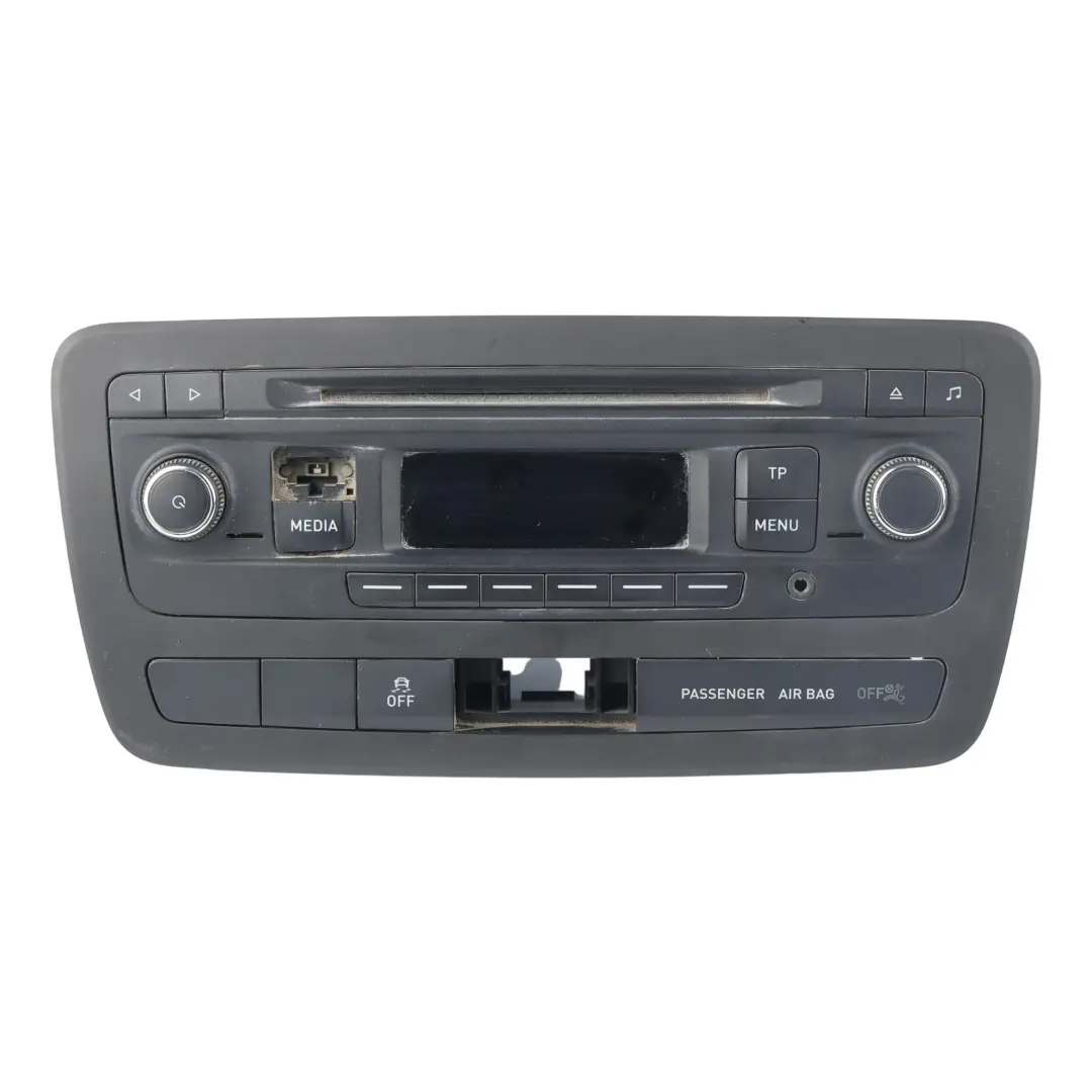 Seat Ibiza 6J Multimedia Steuergerät Warndreieck Schalter Blende - SKU 6J0035156-1 - Teilenummer 6J0035156