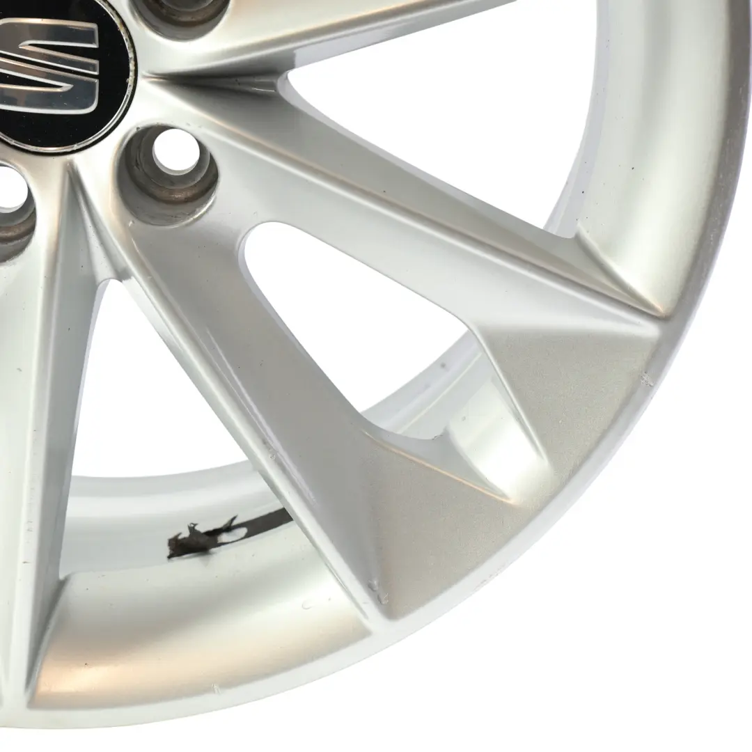 Seat Ibiza Mk4 6J Llanta Aleación 16" 7J ET:43 Plata Diamante - SKU 6J0601025N-SL1 - Número de pieza 6J0601025N