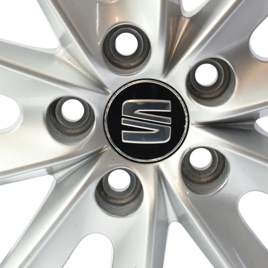 Seat Ibiza Mk4 6J Wheel Alloy 16" 10 Spoke 7J ET:43 Diamond Silver - SKU 6J0601025N-SL1 - Part number 6J0601025N