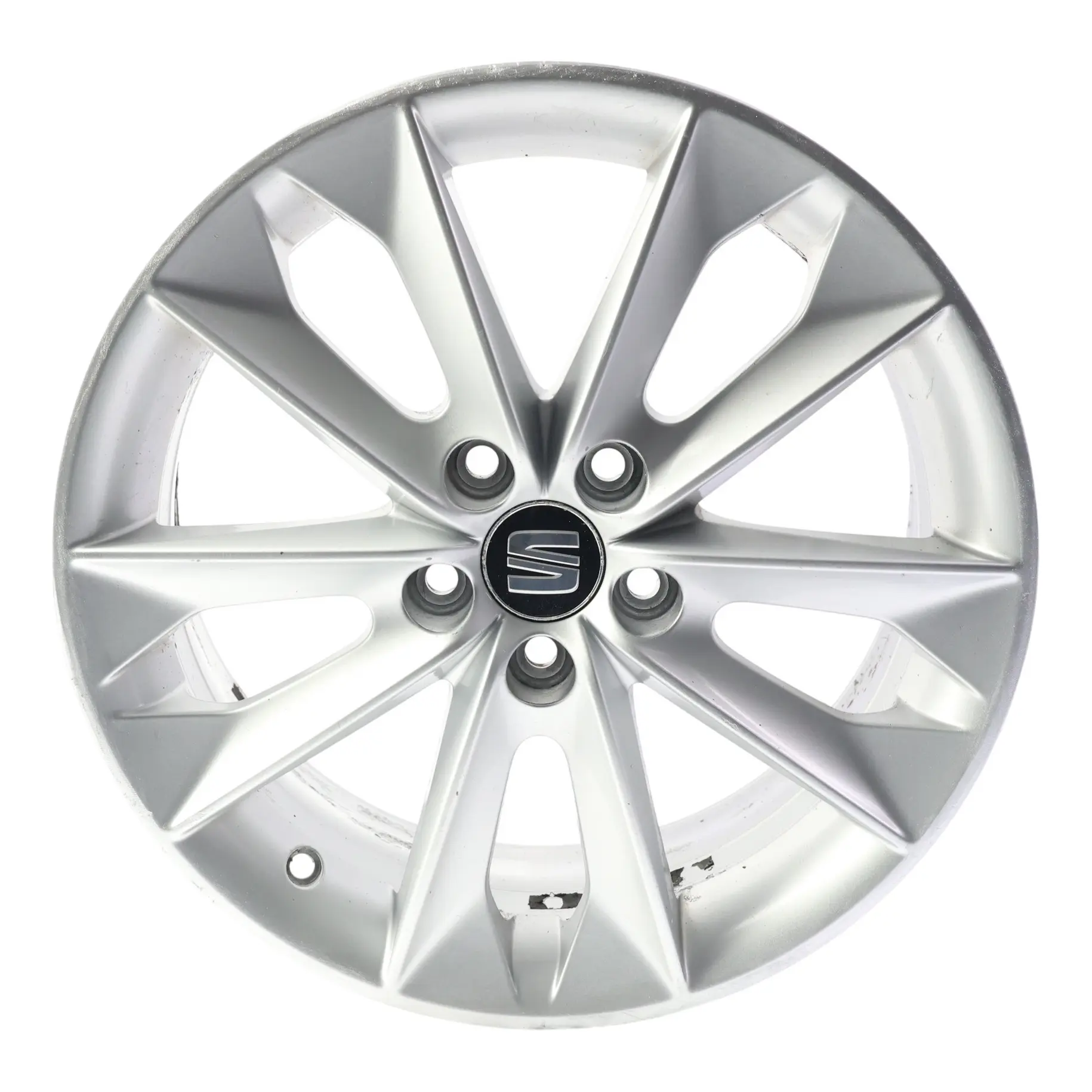 Seat Ibiza MK4 6J Jante Alliage 16" 7J ET:43 Argent Diamant 6J0601025N