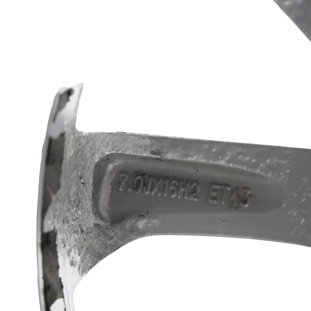 Seat Ibiza MK4 6J Jante Alliage 16" 7J ET:43 Argent Diamant - SKU 6J0601025N-SL2 - Numéro de pièce 6J0601025N