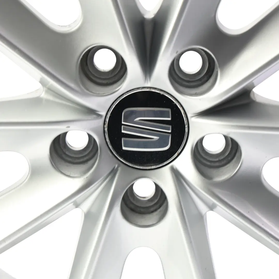 Seat Ibiza Mk4 6J Llanta Aleación 16" 7J ET:43 Plata Diamante - SKU 6J0601025N-SL2 - Número de pieza 6J0601025N