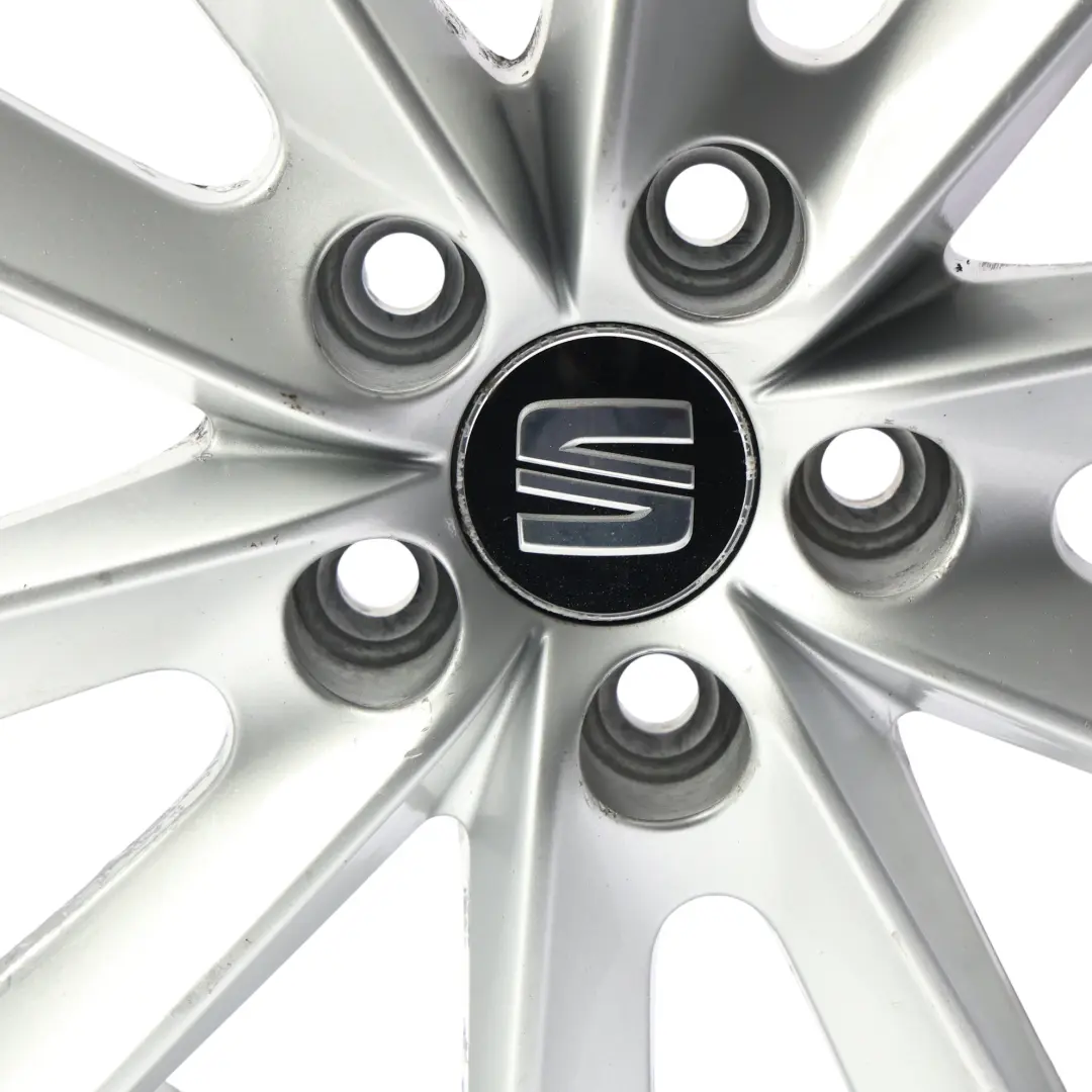 Seat Ibiza Mk4 6J Wheel Alloy 16" 10 Spoke 7J ET:43 Diamond Silver - SKU 6J0601025N-SL3 - Part number 6J0601025N