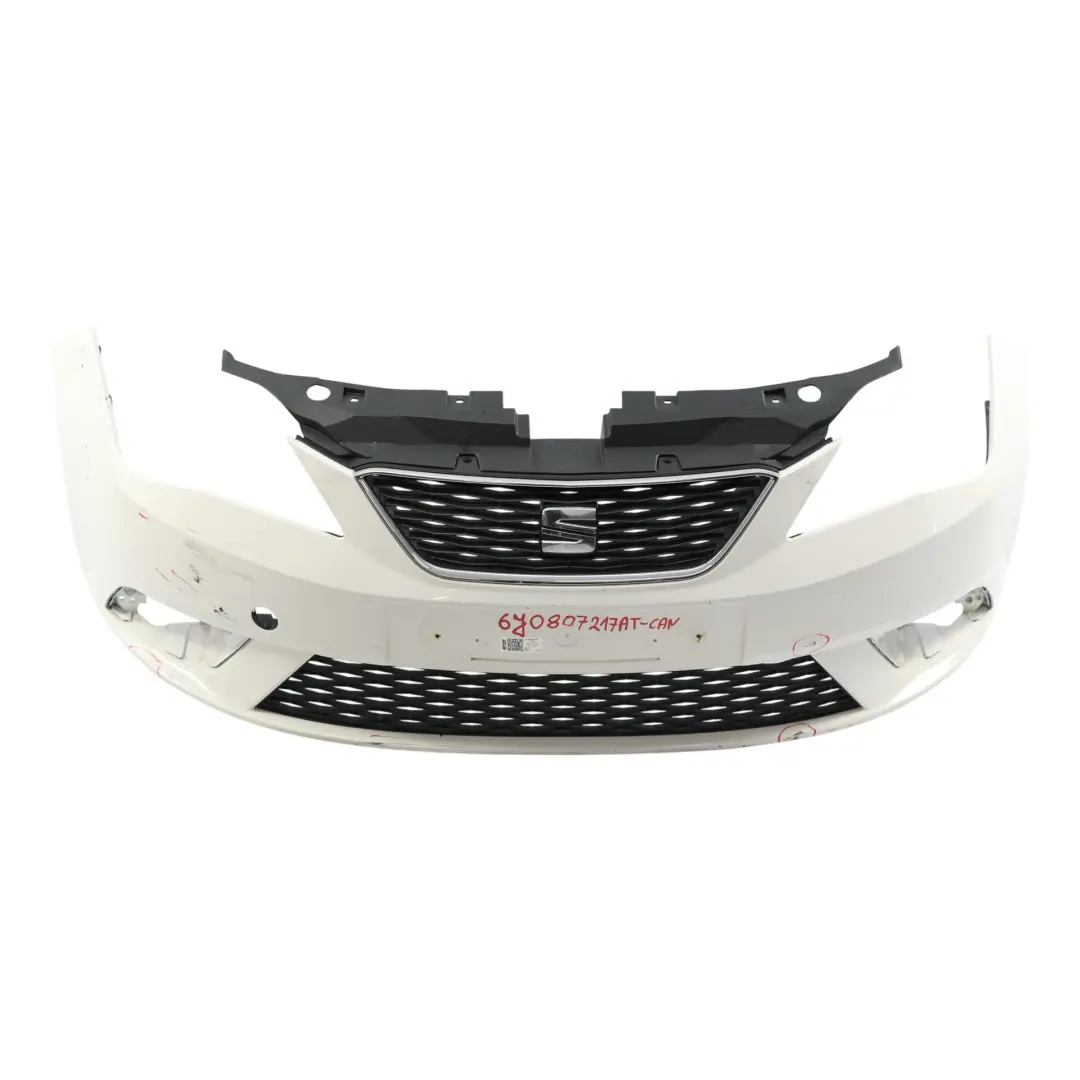 Seat Ibiza 6J Mk4 Front Bumper Front Trim Panel Cover Candy White - B9A - SKU 6J0807217AT-CAN - Part number 6J0807217AT