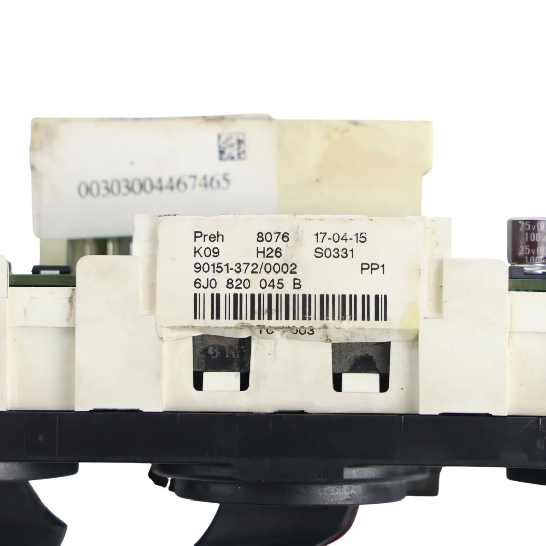 Seat Ibiza 6J Air Climate A/C Heater Control Panel Switch Unit - SKU 6J0820045B-1 - Part number 6J0820045B