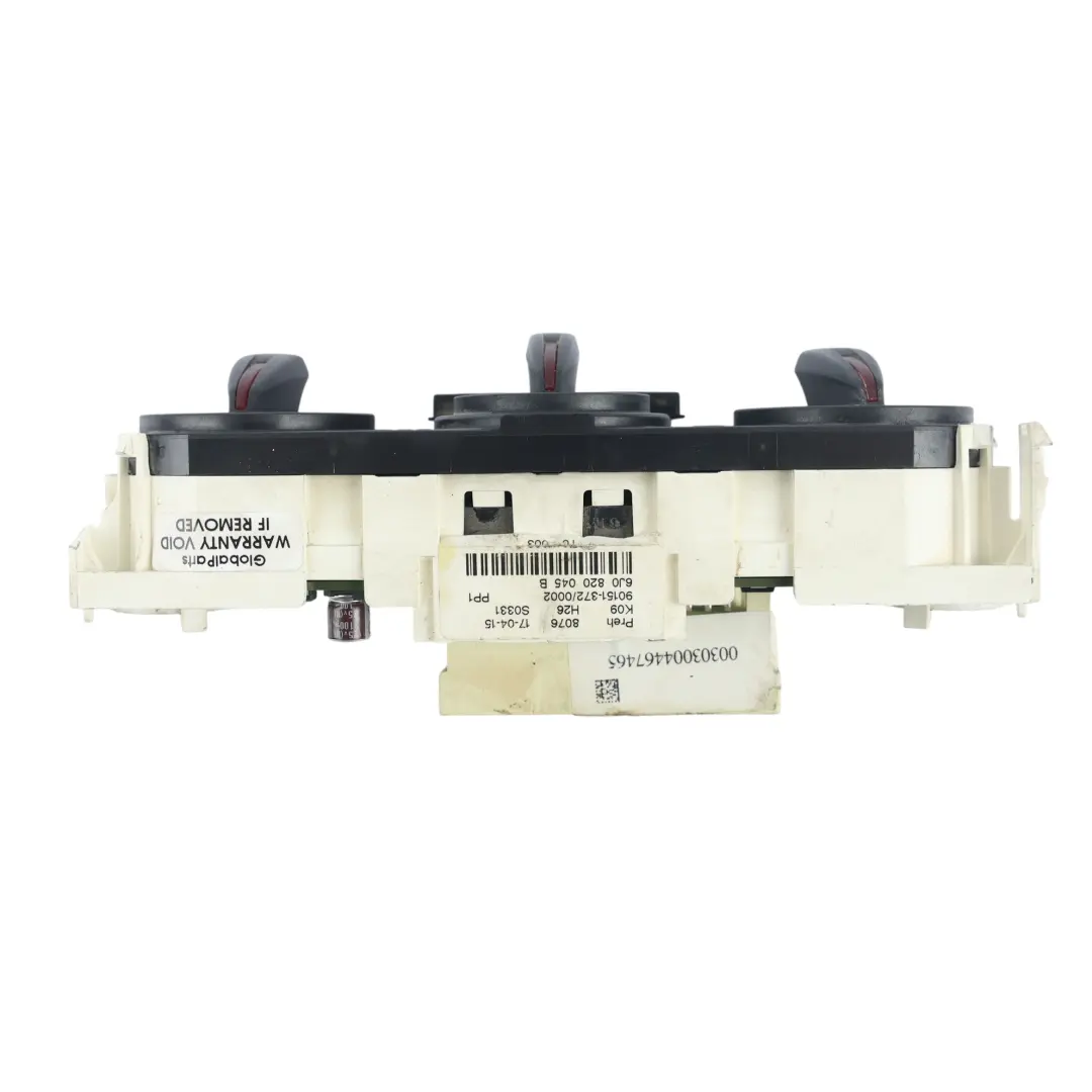 Seat Ibiza 6J Panel Control Climatizador Aire Acondicionado Calefacción 6J082004 - SKU 6J0820045B-1 - Número de pieza 6J0820045B