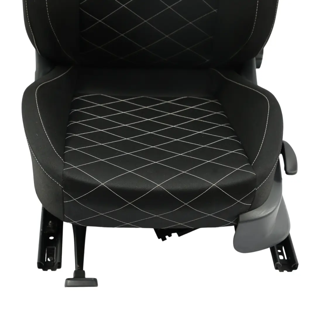6J Cupra Vordersitz Links Schwarz Stoff Weiße Naht für Seat Ibiza mit Teilenummer 6J0881805BR Seat Ibiza 6J Cupra Vordersitz Links Schwarz Stoff Weiße Naht - SKU 6J0881805BR-1 - Teilenummer 6J0881805BR