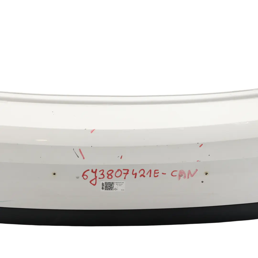 Seat Ibiza Mk4 6J Rear Bumper Panel Cover Trim Candy White - B9A - SKU 6J3807421E-CAN - Part number 6J3807421E