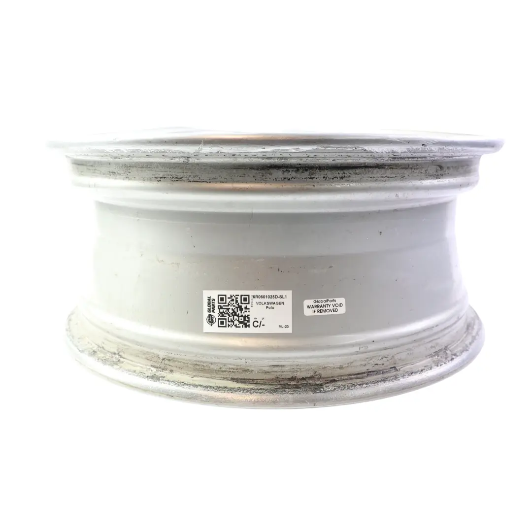 Volkswagen Polo Mk5 Alloy Wheel Rim Silver 15" 6J ET:40 - SKU 6R0601025D-SL1 - Part number 6R0601025D