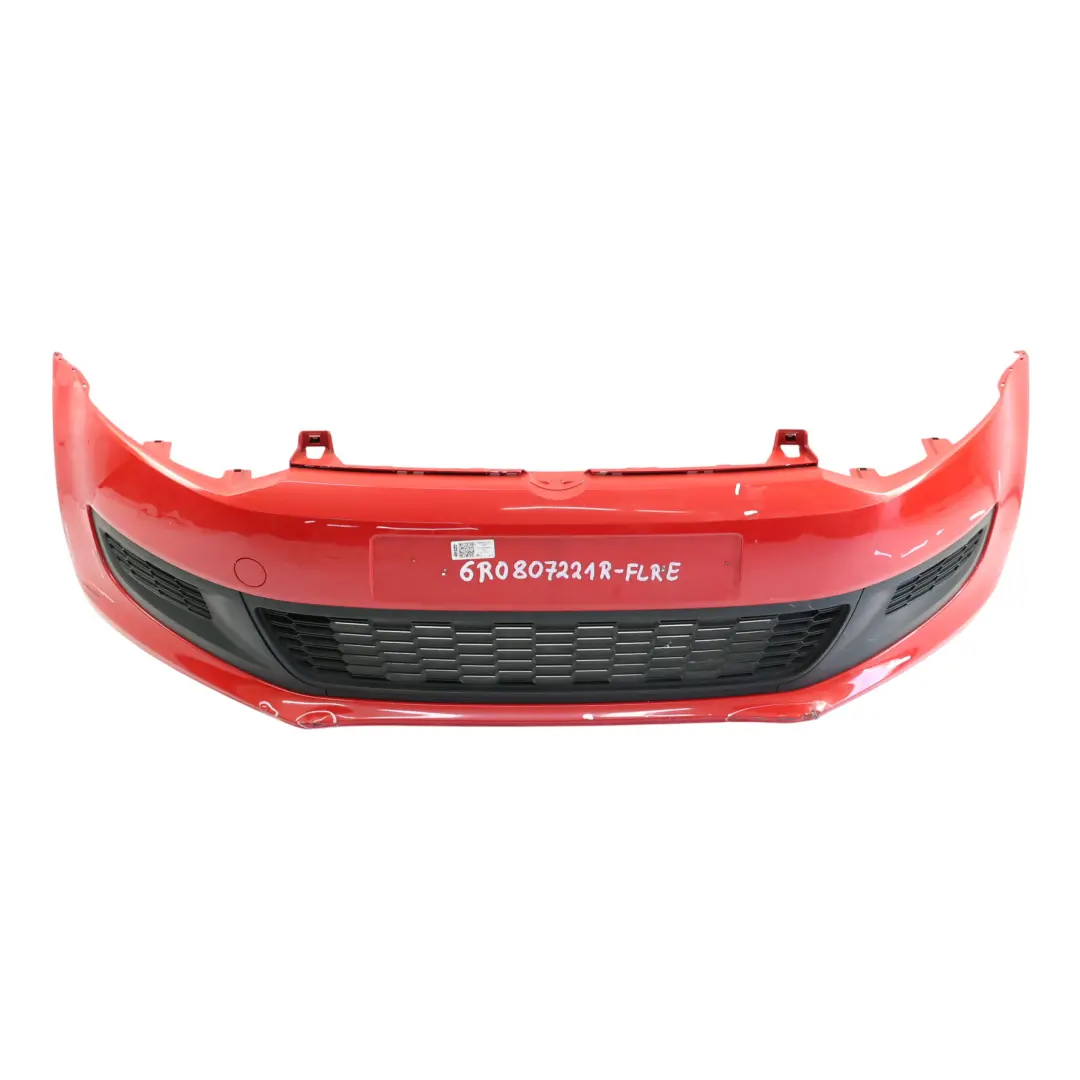Volkswagen VW Polo 6R Zderzak Przedni Flash Red Czerwony - P3G - SKU 6R0807221R-FLRE - Numer Części 6R0807221R