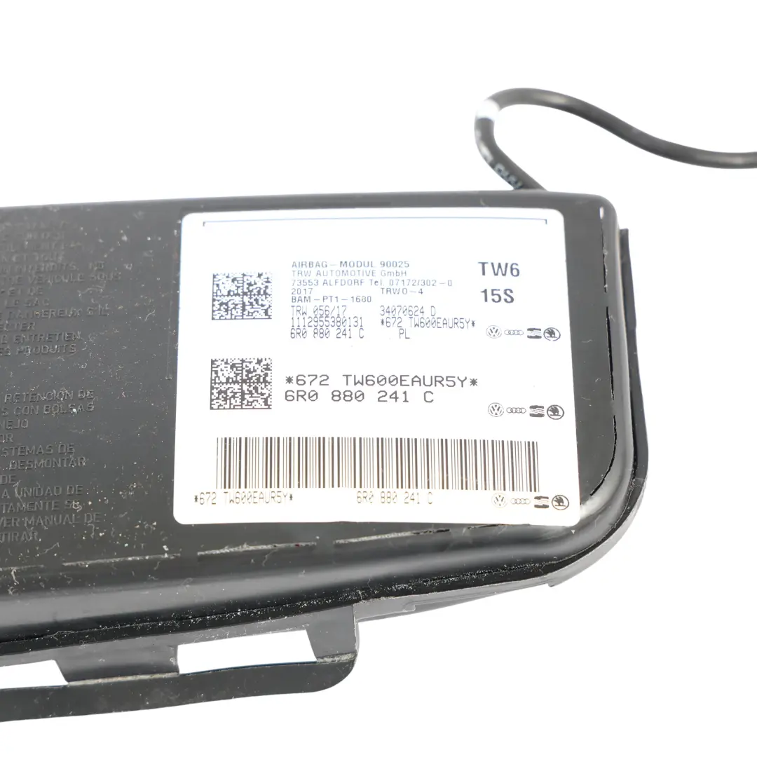 Module Unit ECU Front Left N/S Side to Volkswagen Polo 6R Seat Air with Part number 6R0880241C Volkswagen Polo 6R Seat Air Module Unit ECU Front Left N/S Side - SKU 6R0880241C - Part number 6R0880241C
