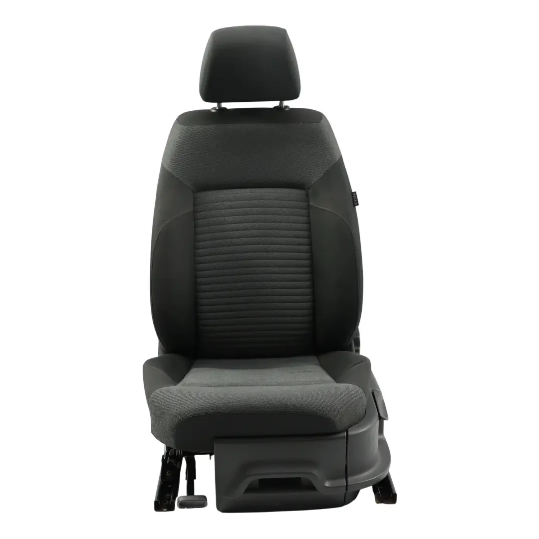 Volkswagen VW Polo 6R Fotel Przedni Lewy Materiał Titan Black Czarny - SKU 6R0881805DF-1 - Numer Części 6R0881805DF