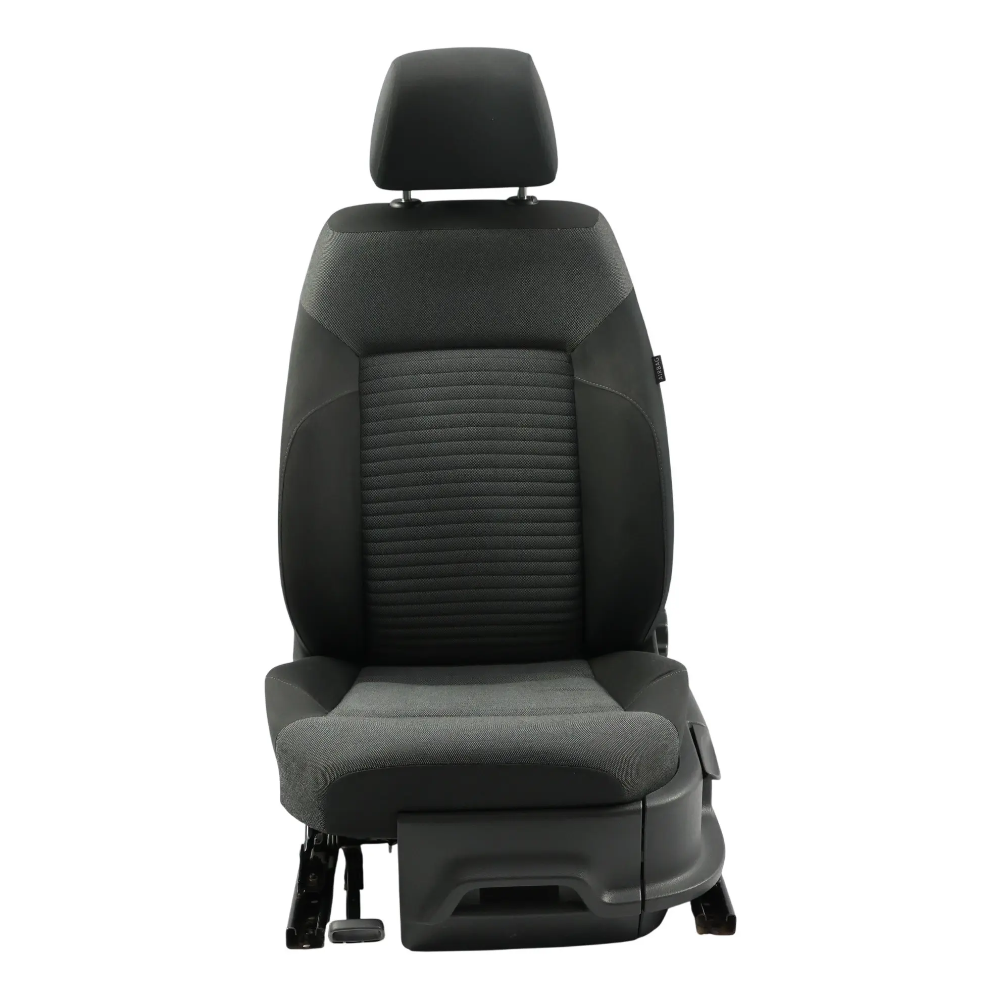 Volkswagen VW Polo 6R Front Seat Left N/S Cloth Fabric Titan Black