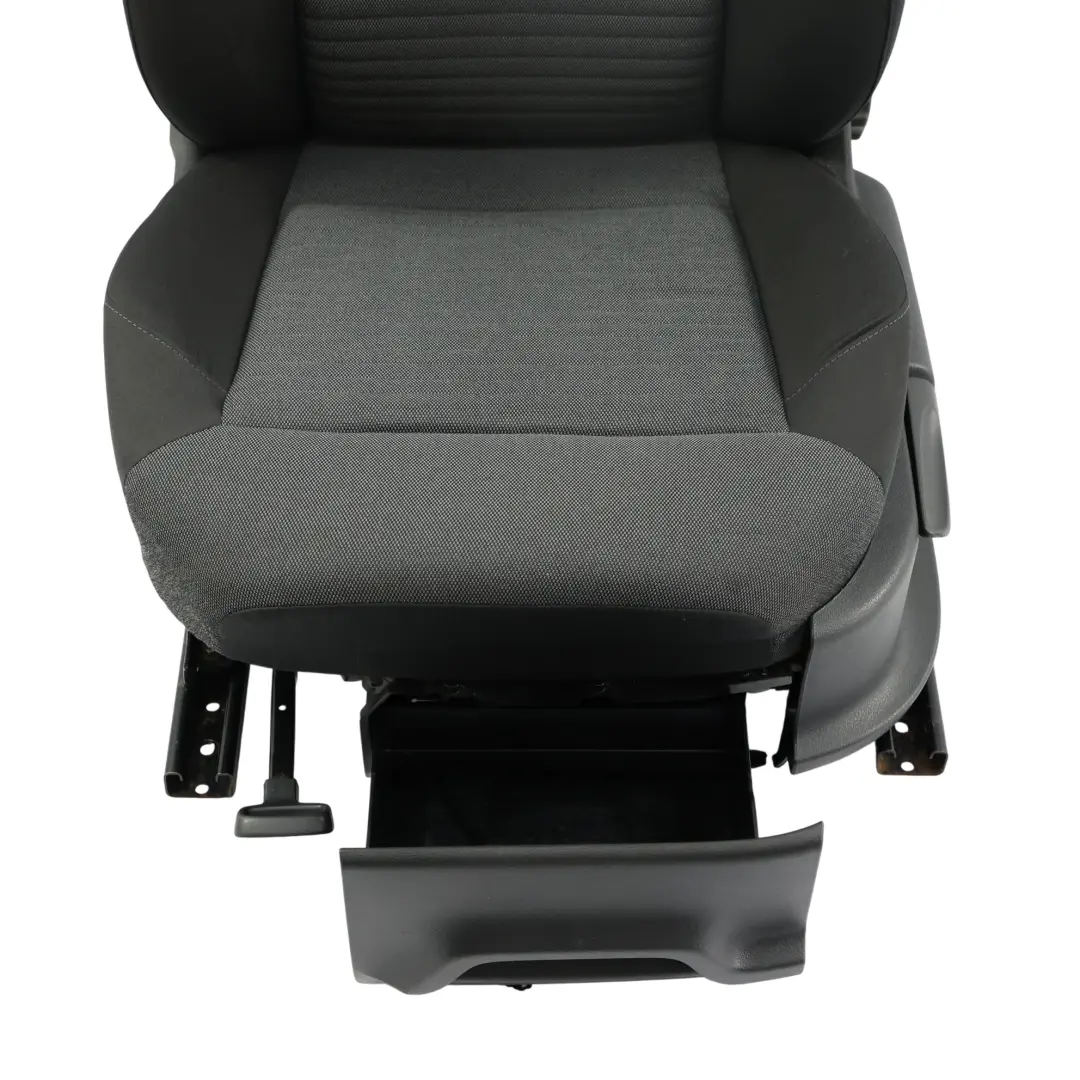 Volkswagen VW Polo 6R Front Seat Left N/S Cloth Fabric Titan Black - SKU 6R0881805DF-1 - Part number 6R0881805DF