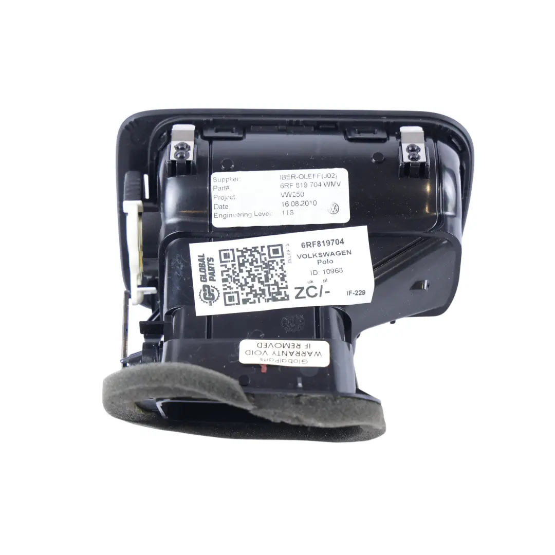 Kratka Nawiewu Przednia Prawa do Volkswagen Polo 6R o numerze 6RF819704 Volkswagen Polo 6R Kratka Nawiewu Przednia Prawa - SKU 6RF819704 - Numer Części 6RF819704
